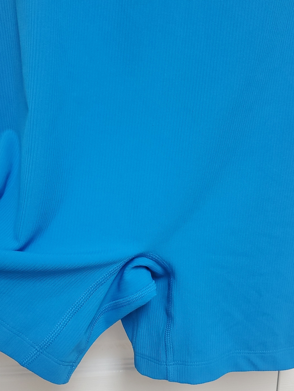 All In Motion Rib Short Bodysuit/Blue - Picture 7 of 16